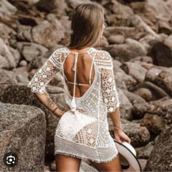 Medium Cupshe Boho Hollow-Out Cover Up - Picture 2 of 4